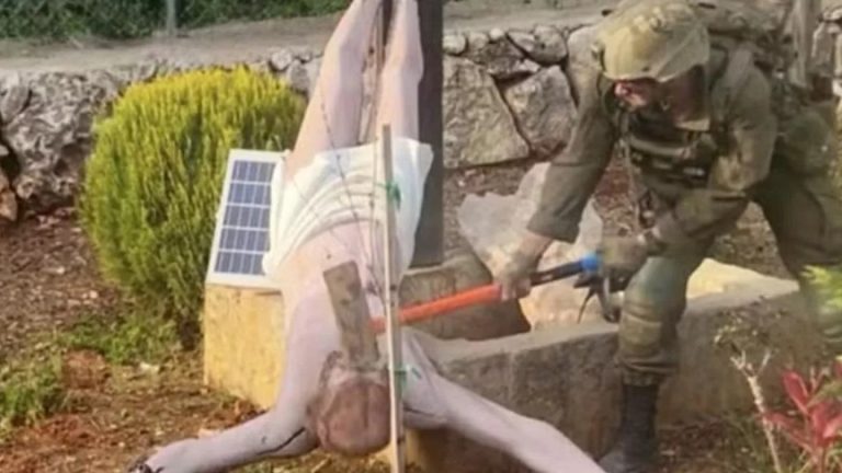 Cristo soldado israelense